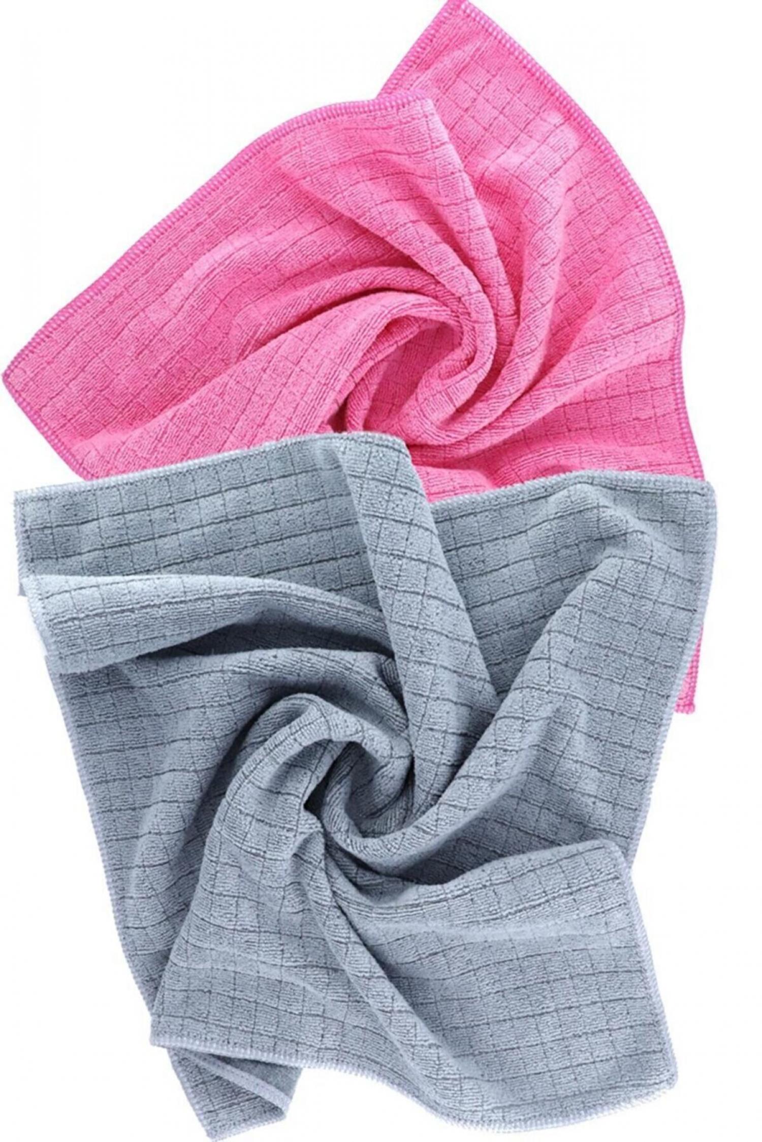 Silver Kareli Kadife Doku Mikrofiber Bez 